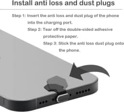 5/1Pcs Metal Dust Plugs Type C Charging Port Cover for iPhone 16/15 ProMax/15plus Universal USB-C Stopper Protector Cap Plugs