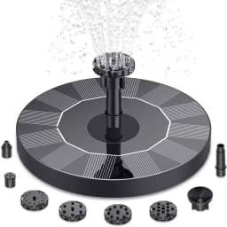 13cm, 16cm, 18cm Solar Fountain Pumps - Ideal for Outdoor Garden Pools, Bird Baths, Small Ponds. 8-Nozzle Floating Model
