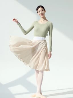 Ballet Practice Suit Dance Suit Gym Suit Gauze Skirt Female Adult Basic Training Body Ballet Skirt Tights