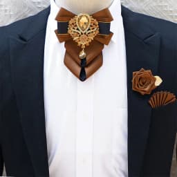 Luxury Rhinestone Bow Tie Brooch Pocket Towel Set Men's High-end Jewelry Gift Fashion New British Korean Men Wedding Accessories