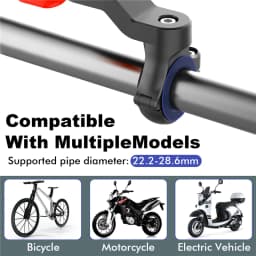Motorcycle Bicycle Phone Holder Absorber Cellphone Stand Adjustable Bike Support MTB Handlebar Lock Anti-shake Damper Accessorie