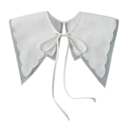 Royal Style Cotton Fake Collar Shawl Wrap Hollow Out Floral Lace Ruffled Trim Necklace Pointed Lapel Blouse Dropshipping