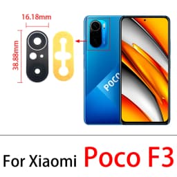 Camera Glass Lens Back Rear Camera Glass Lens with Glue For Xiaomi Poco F1 F2 F3 F4 F5 M3 X3 M4 X4 Pro GT 4G 5G