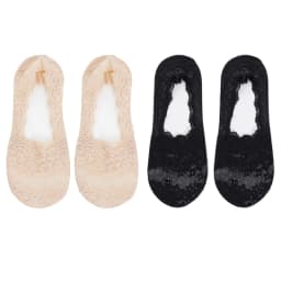 1/2 Pairs Women Lace Cotton Invisible No Show Socks Non-slip Summer Solid Color Short Socks Fashion Ankle Thin Slipper Socks
