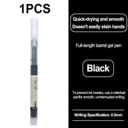 High Quality 0.5mm Quick Drying Fine Point Liquid Ink Pens Smooth Writing Comfortable Grip Non-Smudge for Office School Supplies