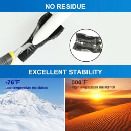 Multipurpose Waterproof Self Fusing Silicone Tape, for Pipe/Hose/Roof/Auto/Marine Leak Repair, High Temp Resistant, Strong Seal