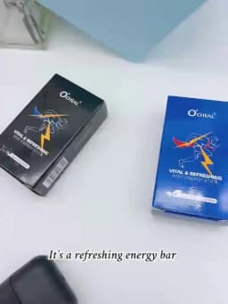 O'cheal Energy Stick Double Hole Energizing Energy Bar Fresh Mint Scent Refreshing Fatigue Relief Inhaler Energy Vapors Stick