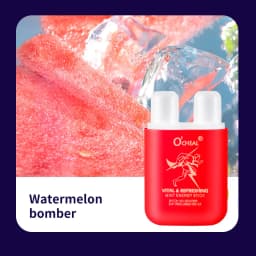 O'cheal Energy Stick Double Hole Energizing Energy Bar Fresh Mint Scent Refreshing Fatigue Relief Inhaler Energy Vapors Stick