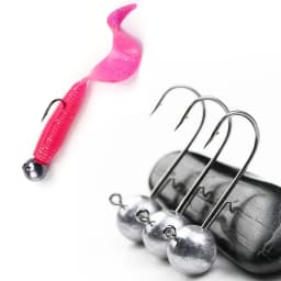 1g 2g 3g 4g -20g All Size Fishing Jig Head Hook for Worm Soft Lure Bait, Round Head Crank Jigging Fishing Hooks