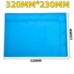 Magnetic Mat Silicone Repair Mat Circuit Board Soldering Pad Heat Resistant 932°F Anti-Static for ESD Iron Phone Repair