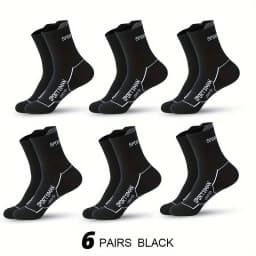 6 Pairs Socks Men's Short Socks Sweat Absorbent and Odorous Basketball Socks Running Sports Socks Breathable Mesh Men's Socks
