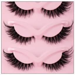 Hot Selling Makeup 5 Pairs Cat Eye Lashes Faux False Eyelashes Dramatic Volume Strip Lashes