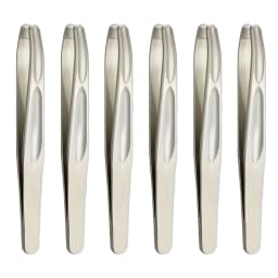 Premium Round Head Tweezers for Eyebrow & Facial Hair Removal Seamless Clips Short Hair Precision Beard Clip