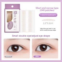 240 PCS Double Eyelid Stickers Natural Invisible And Long-lasting Shaping Big Eye Beauty Tapes For Single Eyelid Person