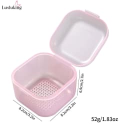 Nail Drill Bits Disinfection Box Double Layer Filtration Cleaning Box Manicure Storage Case Nail Brush Cleaning Container