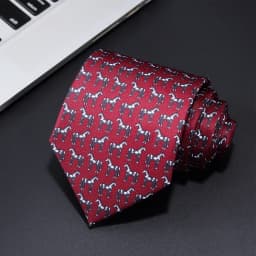 New Men's Fashion Print Tie Hand-Made 8cm Silk Necktie Paisley Floral Geometric Neck Tie for Business Party Wedding Gift