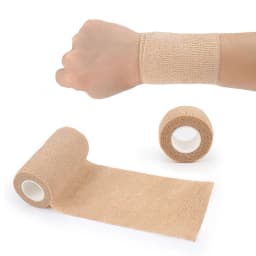 5 Pcs 2.5/5/7.5/10cm Self Adhesive Elastic Bandage Cohesive Non-woven Wraps Tape Disposable for Sports Fixing Finger Wrist Leg