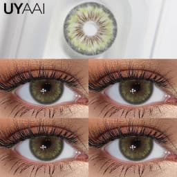 UYAAI Cleopatra Series NEW Colored Pupils Makeup Green Contact Lenses Beauty Women Colored Pupils Cosmetic Brown Natural Pupils
