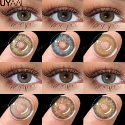 UYAAI Cleopatra Series NEW Colored Pupils Makeup Green Contact Lenses Beauty Women Colored Pupils Cosmetic Brown Natural Pupils