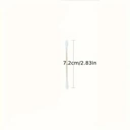 500pcs Bamboo Double-Ended Cotton Swabs - Gentle for Ears & Makeup, Unscented Disposable Ear Cleaning Cotton Swab Lip Tint