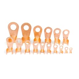 10/50PCS Copper OT Terminal Non-Insulated Wire Connector Bare Electrical Cable Terminals Lug Battery Ring Crimp Terminal 10-100A