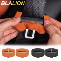 BLALION 2Pcs Seat Belt Buckle Cover Anti-Scratch Rubber Car Seat Buckle Protector Clip Protection Cover Universal for SUV Sedan