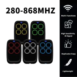 Multi-frequency 280MHz-868MHz Copier Transmitter Compatible with TOP432NA, TOP432EV, TOP432EE Garage Door Remote Manual Button