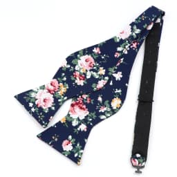 Fashion Mens Adjustable Bowtie Self Tied Bow Ties 100% Cotton Vintage Floral Flower Butterfly For Men Classic Wedding Party Gift