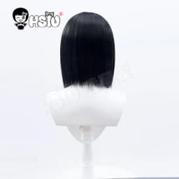Qiao Ling Cosplay Wig Devil Game Time Agent Cosplay HSIU Black Short Hair Free Brand Wig Cap Time Agent Wig