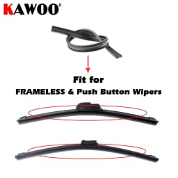 2pcs High Quality Boneless Frameless Rubber Car Wiper Blade Refill Strips Windscreen 6mm 26"28"30"32" Windshield Car Accessories