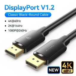Vention DisplayPort 1.4 Cable 8K 60Hz 4K HDR 165Hz Display Port Audio Cable for Video PC Laptop TV Display Port 1.4 DP Cable 1.2