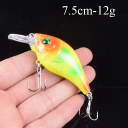 1pcs Artificial Bait Fishing Lures Minnow Crankbaits Bass Baits Wobblers Set Lifelike Fake Fishing bait Tackle 50 colors 3D Eyes