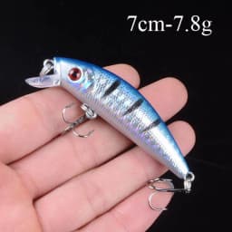 1pcs Artificial Bait Fishing Lures Minnow Crankbaits Bass Baits Wobblers Set Lifelike Fake Fishing bait Tackle 50 colors 3D Eyes