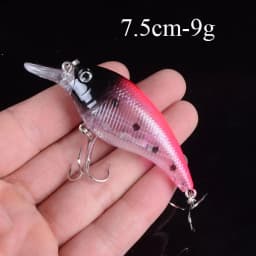 1pcs Artificial Bait Fishing Lures Minnow Crankbaits Bass Baits Wobblers Set Lifelike Fake Fishing bait Tackle 50 colors 3D Eyes