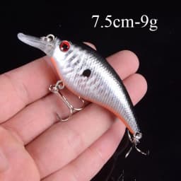 1pcs Artificial Bait Fishing Lures Minnow Crankbaits Bass Baits Wobblers Set Lifelike Fake Fishing bait Tackle 50 colors 3D Eyes
