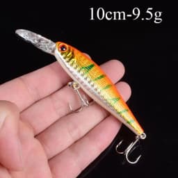 1pcs Artificial Bait Fishing Lures Minnow Crankbaits Bass Baits Wobblers Set Lifelike Fake Fishing bait Tackle 50 colors 3D Eyes