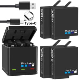 Original Probty for GoPro Hero 7 Hero 6 Hero 5 Black Battery or Triple Charger for Go Pro Hero7 6 Hero5 Black Camera Battery