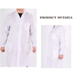 Newly White Lab Coat Doctor Hospital Scientist School Fancy Dress Costume for Students Adults