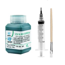 100g Green Oil UV Solder Mask Ink Prevent Corrosive Arcing Solder Paste Flux for PCB SMD Circuit Board Solder Welding Fluxes