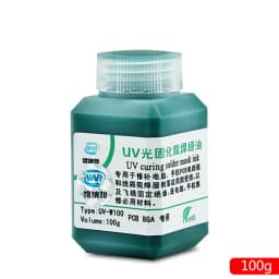 100g Green Oil UV Solder Mask Ink Prevent Corrosive Arcing Solder Paste Flux for PCB SMD Circuit Board Solder Welding Fluxes