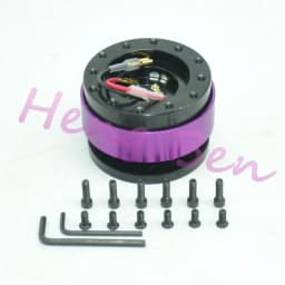 New Black Steering Wheel Snap Off Quick Release Hub Adapter Boss kit Universal