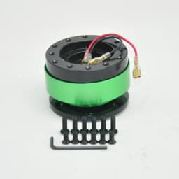 New Black Steering Wheel Snap Off Quick Release Hub Adapter Boss kit Universal