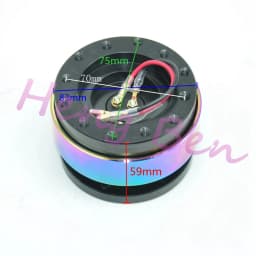 New Black Steering Wheel Snap Off Quick Release Hub Adapter Boss kit Universal