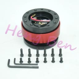 New Black Steering Wheel Snap Off Quick Release Hub Adapter Boss kit Universal