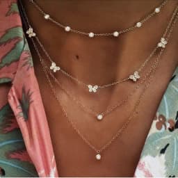 New Gold-plate Crystal Stars Pendant Necklaces For Women Necklace 2020 Multilevel Female Boho Vintage Jewelry Wedding Gift