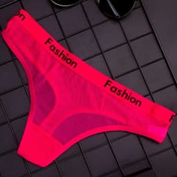 BANNIROU 1Pcs Mesh Sprots Panties Underwear For Woman Sexy Seamless Cheeky Female Soft T-back Thong G-string Woman Underwear