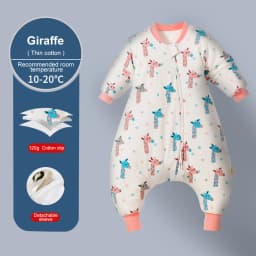 2025 Baby Cartoon Split-legged Sleepsacks With Detachable Sleeves For Boys Girls Children's Sleeping Bag Autumn And Winter