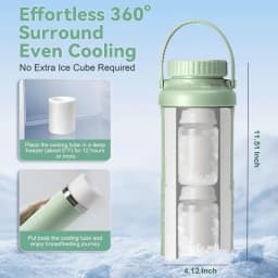 Portable Breast Milk Cooler Bottle Breastmilk Chiller for Travel Cooling Keeps Milk Fresh for Breastfeeding Breastmilk Storage