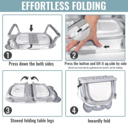 Foldable Baby Bathtub Large Infant Bath Tub with Thermometer Non-Slip Mat for Newborn Toddler Safe Bathing Essentials Gray/Pink