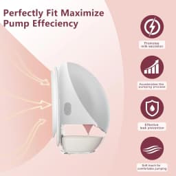 Breast Replacement Part for Momcozy Upgraded Mobile Flow | Upgraded M9, 24mm Flange, Red Valve, Red Diaphragm,M9 Full Set
